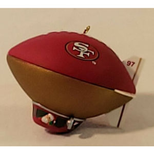 christmas ornament hallmark keepsake nfl collection football san francisco 49rs